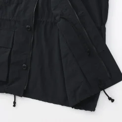 Outlet Muji Chaqueta utilitaria de nailon con tinte natural para mujer
