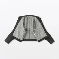 Muji Chaqueta utilitaria vaquera de mezcla de kapok para mujer