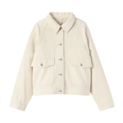 Muji Chaqueta utilitaria vaquera de mezcla de kapok para mujer