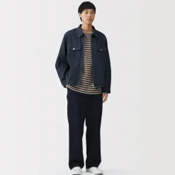 Sale Muji Chaqueta vaquera con bolsillos de mezcla de kapok para hombre