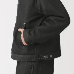 Sale Muji Chaqueta vaquera de poliéster reciclado para hombre