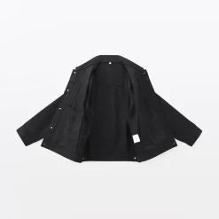 Sale Muji Chaqueta vaquera de poliéster reciclado para hombre