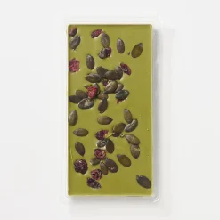 Outlet Muji Chocolate blanco con arándanos rojos endulzados, semillas de calabaza y té verde matcha