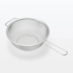 Muji Colador de acero inoxidable de 2 asas
