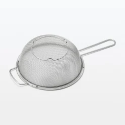 Muji Colador de acero inoxidable de 2 asas