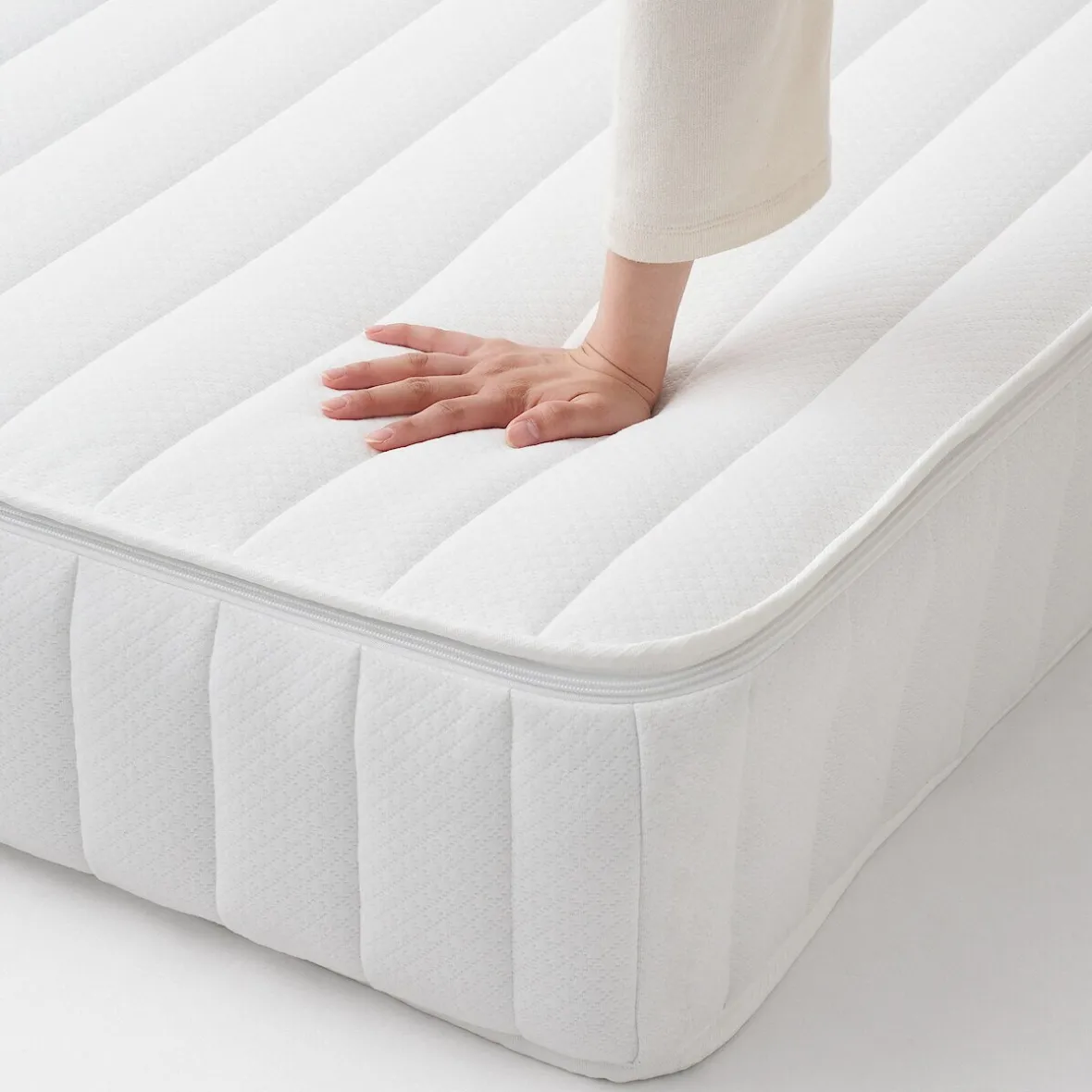 Hot Muji Colchón de muelles ensacados estándar con soporte firme ‐ Doble grande