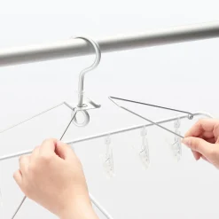 New Muji Colgador Cuadrado de Aluminio Forma de Marco 26 Clavijas