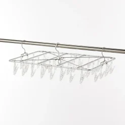 New Muji Colgador Cuadrado de Aluminio Forma de Marco 26 Clavijas