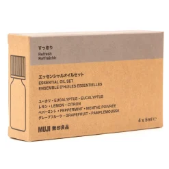Discount Muji Conjunto de 4 aceites esenciales frescos de 5ml