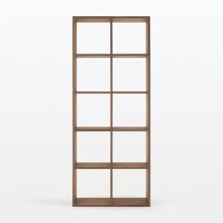 New Muji Conjunto de nogal 5 x 2 estantes