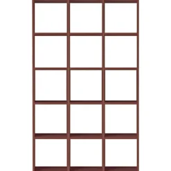 Outlet Muji Conjunto de nogal 5 x 3 estantes