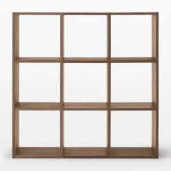 Best Muji Conjunto de nogal 3 x 3 estantes