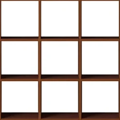 Best Muji Conjunto de nogal 3 x 3 estantes
