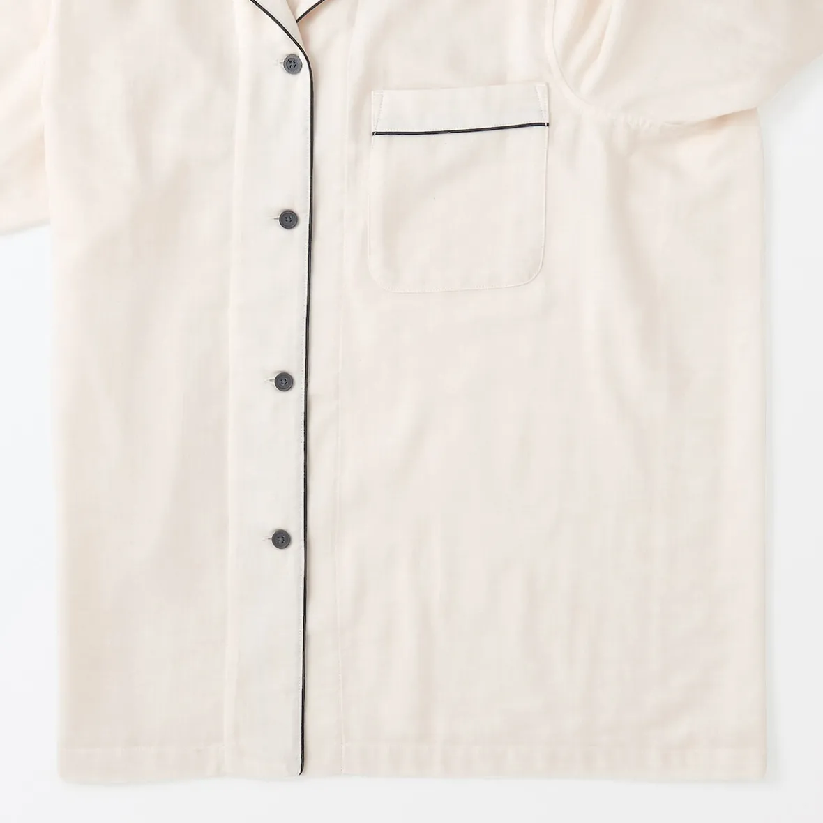 Clearance Muji Conjunto de pijama de manga larga de gasa doble para mujer
