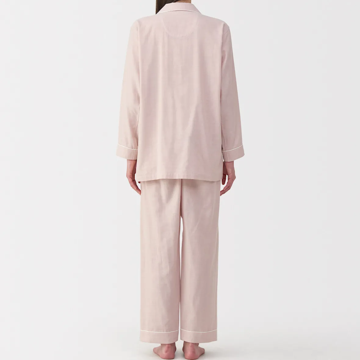 Clearance Muji Conjunto de pijama de manga larga de gasa doble para mujer