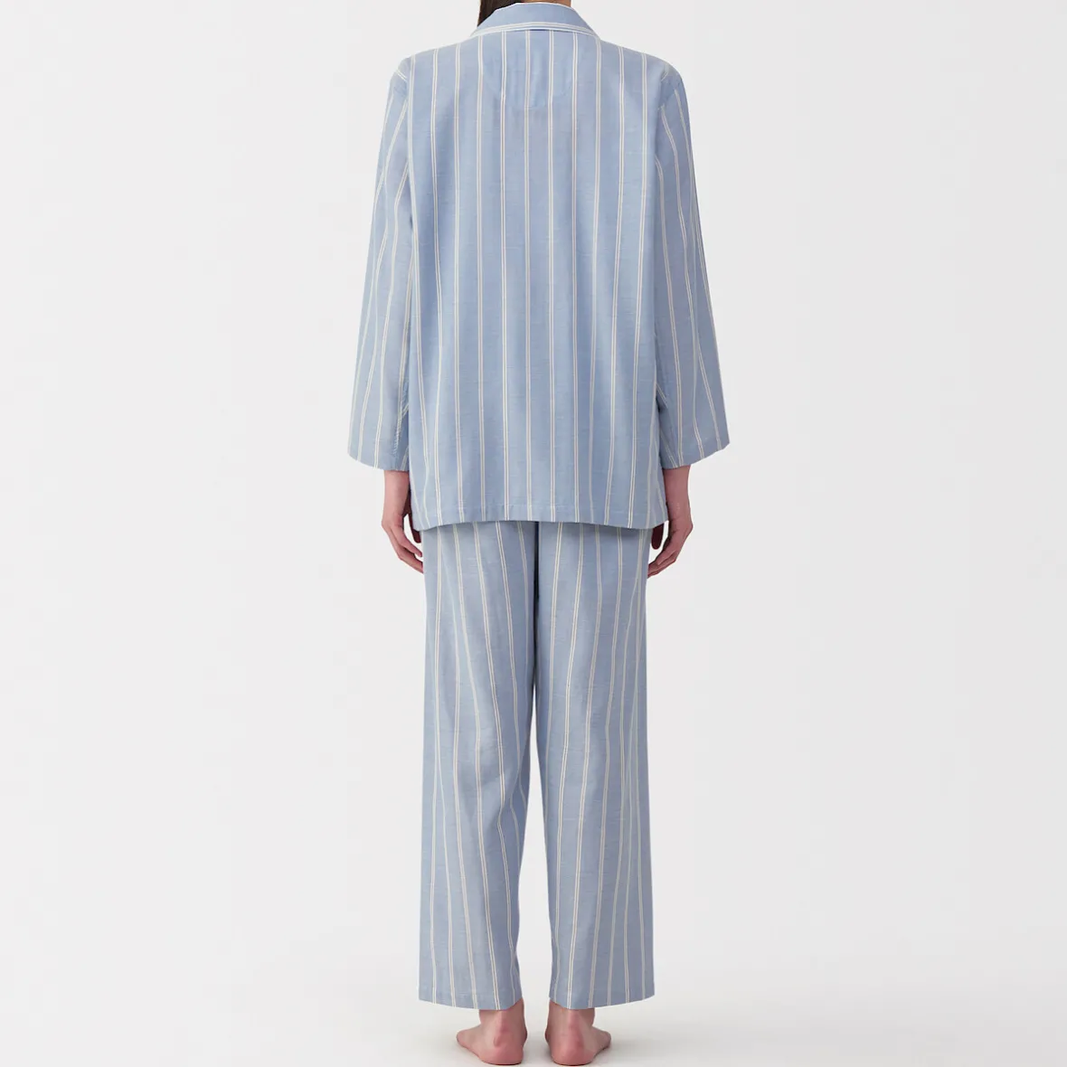 Clearance Muji Conjunto de pijama de manga larga de gasa doble para mujer