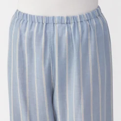 Clearance Muji Conjunto de pijama de manga larga de gasa doble para mujer