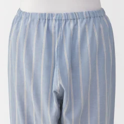 Clearance Muji Conjunto de pijama de manga larga de gasa doble para mujer