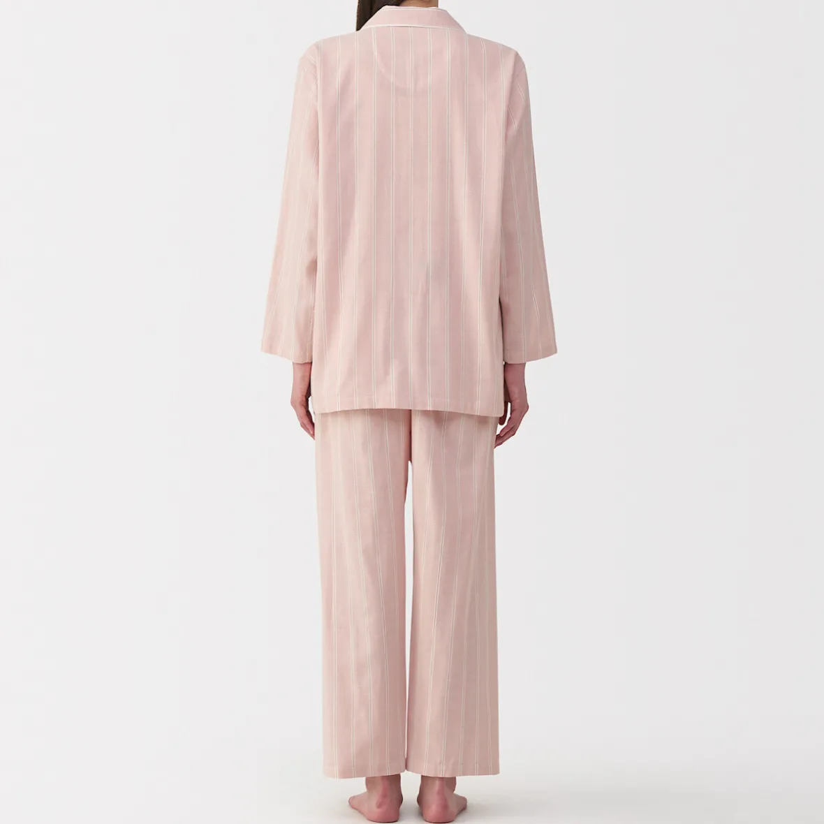 Clearance Muji Conjunto de pijama de manga larga de gasa doble para mujer