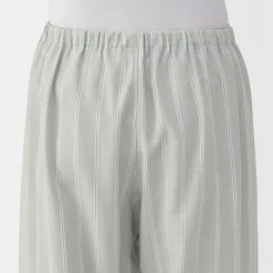 Muji Conjunto de pijama de manga larga de gasa doble para hombre