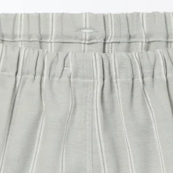 Muji Conjunto de pijama de manga larga de gasa doble para hombre