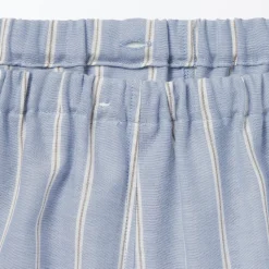 Muji Conjunto de pijama de manga larga de gasa doble para hombre