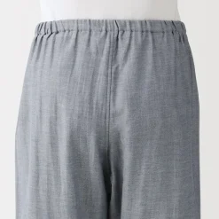 Muji Conjunto de pijama de manga larga de gasa doble para hombre