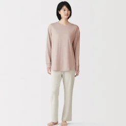 Clearance Muji Conjunto de pijama de manga larga en mezcla de lyocell para mujer