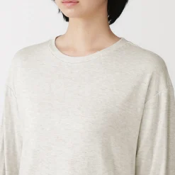 Clearance Muji Conjunto de pijama de manga larga en mezcla de lyocell para mujer