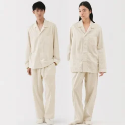 Muji Conjunto de pijama unisex Khadi tejido a mano
