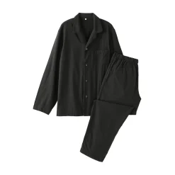 Muji Conjunto de pijama unisex Khadi tejido a mano