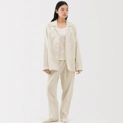Muji Conjunto de pijama unisex Khadi tejido a mano