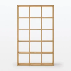 Outlet Muji Conjunto de roble 5 x 3 estantes