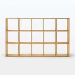 Outlet Muji Conjunto de roble 5 x 3 estantes