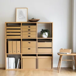 Hot Muji Conjunto de Roble 3x2 estantes