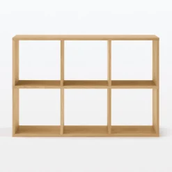 Hot Muji Conjunto de Roble 3x2 estantes