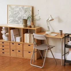 Hot Muji Conjunto de Roble 3x2 estantes