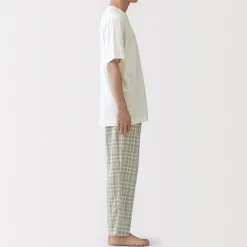 Online Muji Conjunto para estar en casa con pantalón de doble gasa para hombre