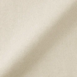 Outlet Muji Cárdigan con cremallera y cuello de canalé de punto milano de algodón para hombre