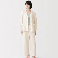 Online Muji Cárdigan largo de punto suelto para mujer