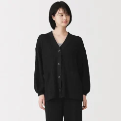 Online Muji Cárdigan largo de punto suelto para mujer