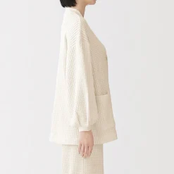 Online Muji Cárdigan largo de punto suelto para mujer