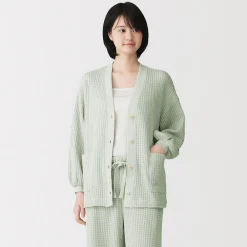 Online Muji Cárdigan largo de punto suelto para mujer