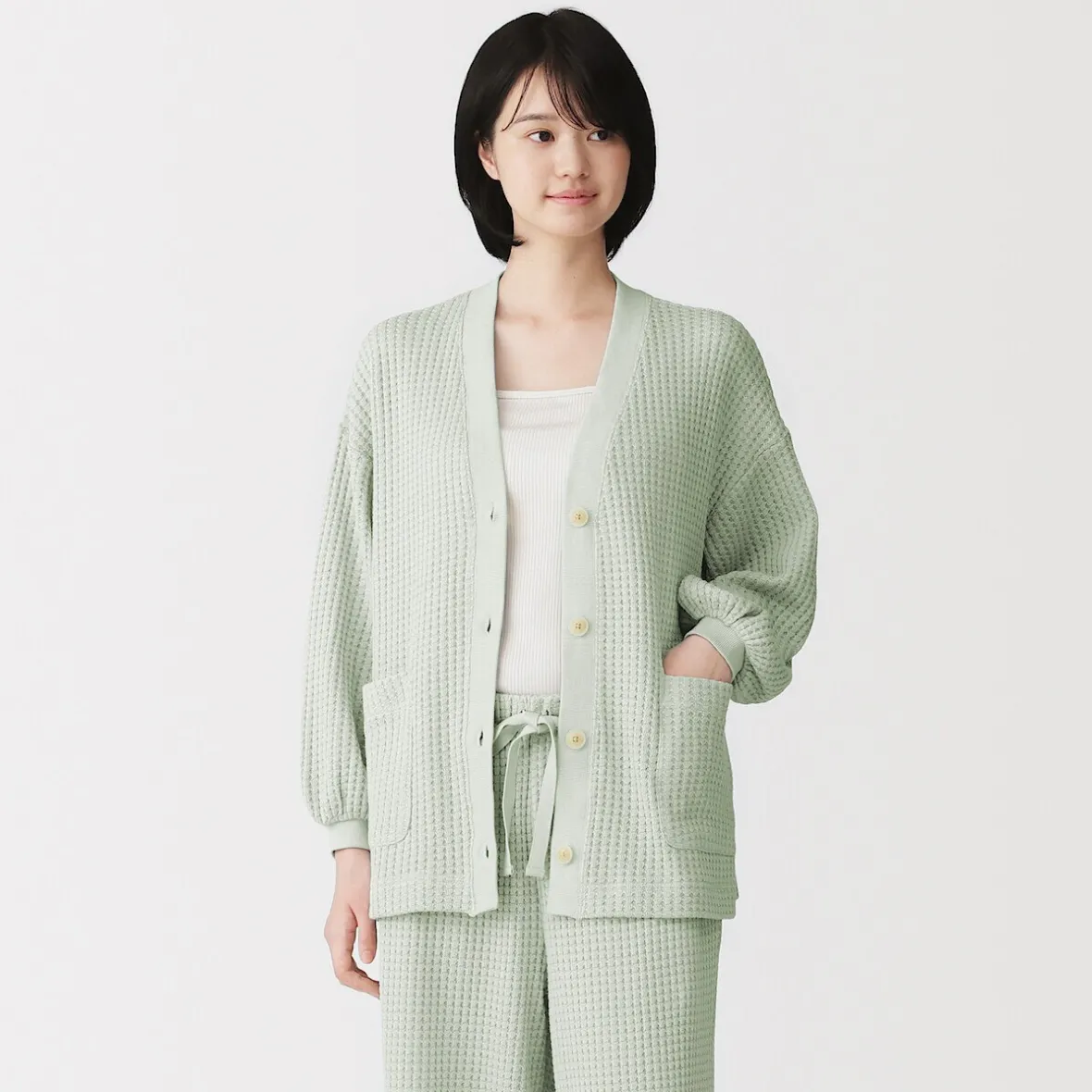 Online Muji Cárdigan largo de punto suelto para mujer