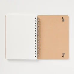 Clearance Muji Cuaderno de doble anillo de papel de alta calidad con cuadrícula de puntos A6