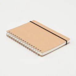 Clearance Muji Cuaderno de doble anillo de papel de alta calidad con cuadrícula de puntos A6