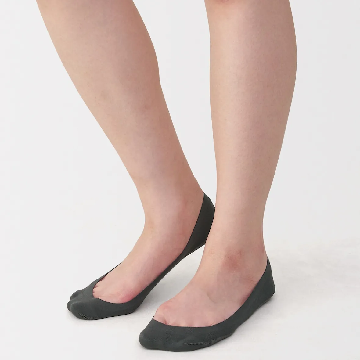 Muji Cubrepiés bajo con agarre en el talon (mujer)