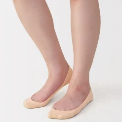 Muji Cubrepiés bajo con agarre en el talon (mujer)
