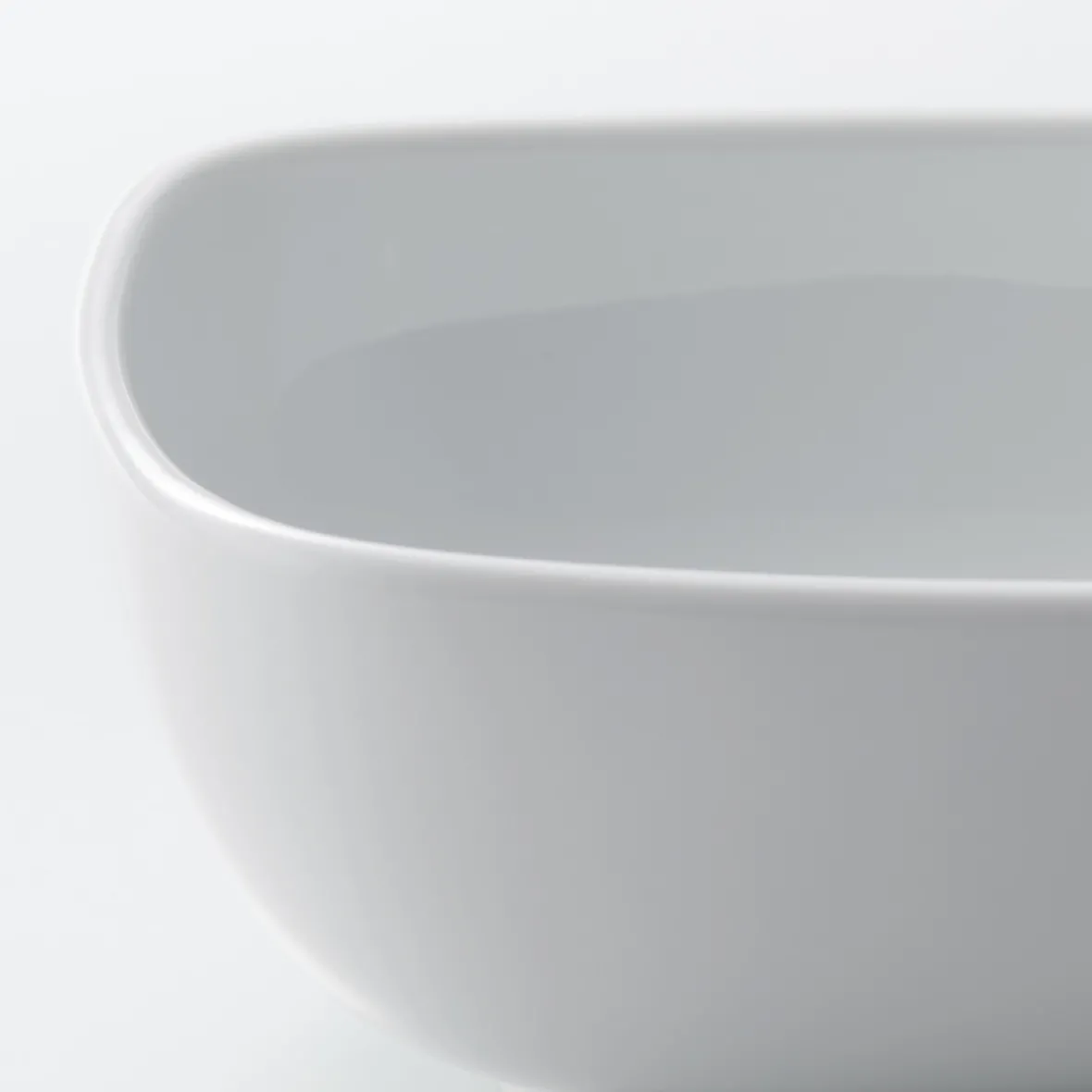Online Muji Cuenco cuadrado de porcelana blanco