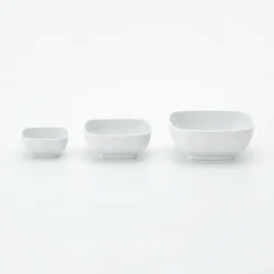 Online Muji Cuenco cuadrado de porcelana blanco
